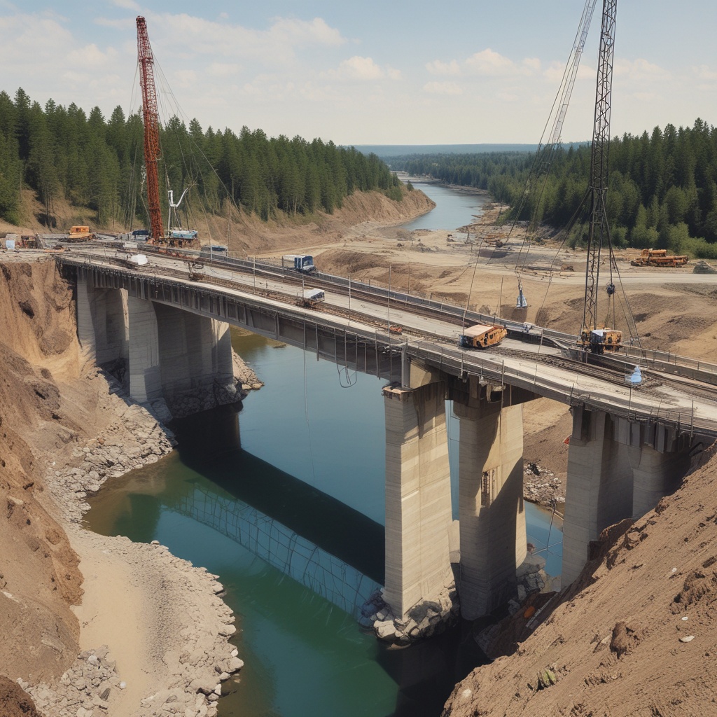 Bridge construction project